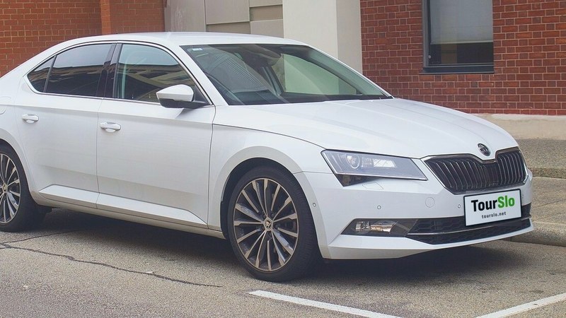 Škoda Superb — a photo of the model, not our car