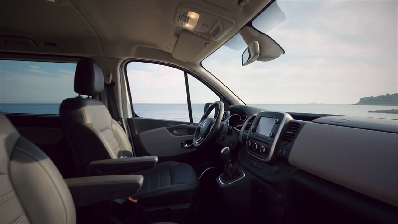 Front seats of the Renault Trafic — AI-generated image
