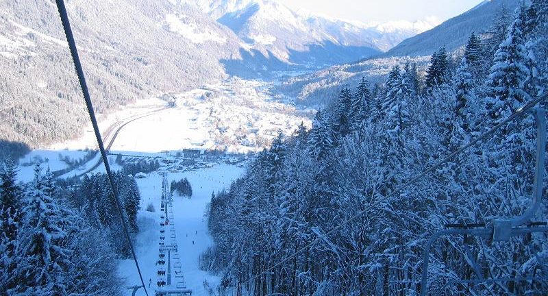 Kranjska Gora: proga in dolina s sedežnice